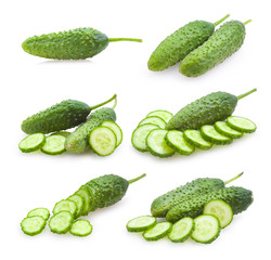 set of cucumber images