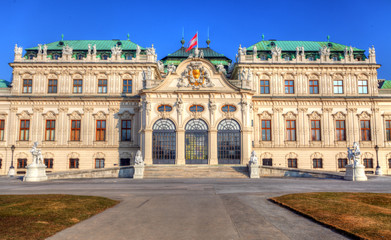Fototapeta na wymiar Belvedere palace Vienna Austria
