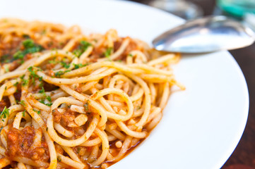 Italian meat sauce noodles