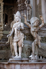 Wooden Sculpture Pattaya Sanctuary of Truth Thailand