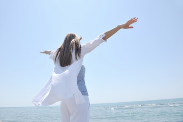 young woman relax  on beach