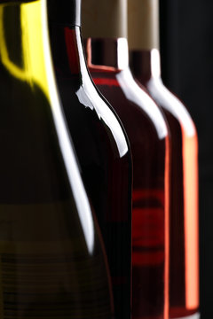 Naklejka Bottles of wine