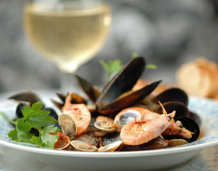 Seafood soup - Zuppa di frutti di mare