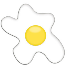 Ilustration of egg isolated on white background