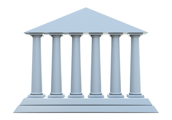 Ancient building with 6 columns