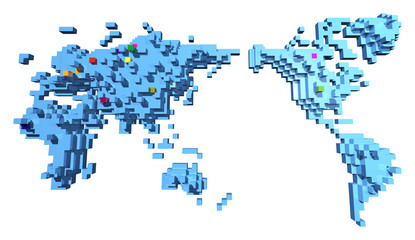 Obraz premium 世界地図