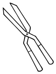 Outlined Gardeners Pruners