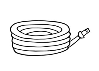 Outlined Gardening Tool-Hose