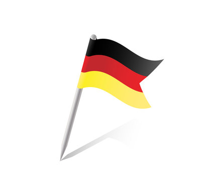 Deutschland Pin Flag