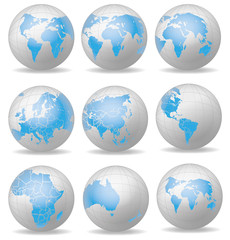 Weltkugel Weltkarte Landkarte Globus Karte 9