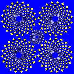 Photo sur Plexiglas Psychédélique Spirales étoilées