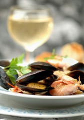 Seafood soup - Zuppa di frutti di mare