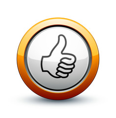 icône bouton internet pouce haut ok