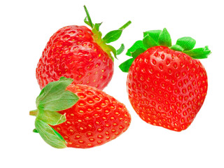 strawberry isolated on white background
