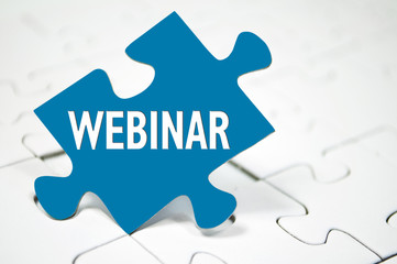 Puzzleteil mit Webinar