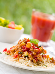 rice with vegetables
