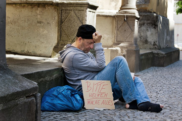 Arbeitsloser sucht Arbeit