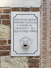 The "lion mouth" mailbox, Piazza dei Signori, Verona, Italy (2)