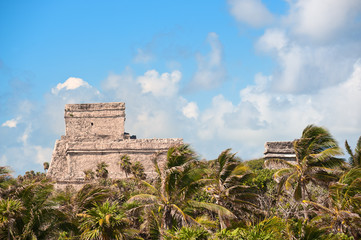 Obraz premium Tulum maya ruins yucatan peninsula, Mexico.