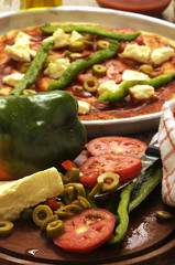 Preparazione della pizza fatta in casa