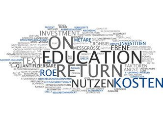 Fototapeta premium Return on Education ROE