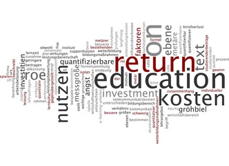 Fototapeta premium Return on Education ROE