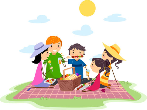 Beach Picnic clip art preview