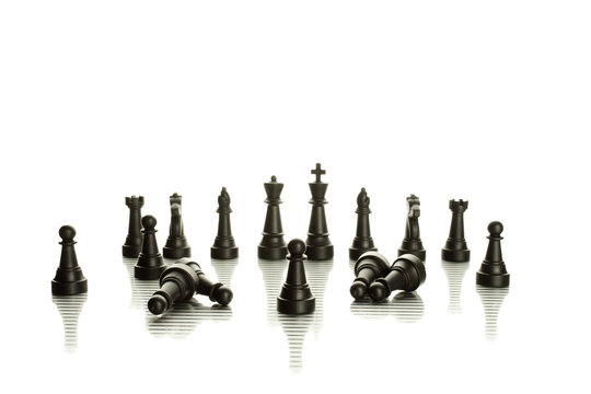 Black chess pieces