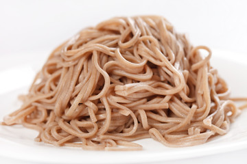 plate of buckwheat  noodles