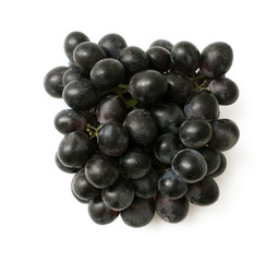 bunch of black grapes