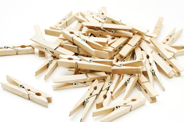 wooden clothespins