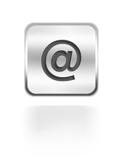 ad eMail letter write button silver aqua