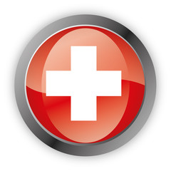 Obraz premium Button Europa - Schweiz Switzerland