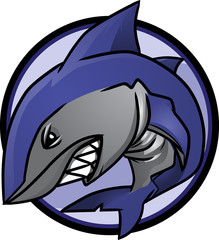 Naklejka premium Shark Logo