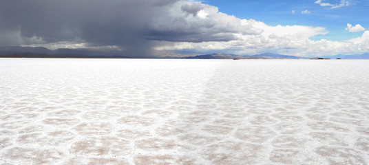 Fototapeta premium Le saline di salinas grandes nelle ande argentine
