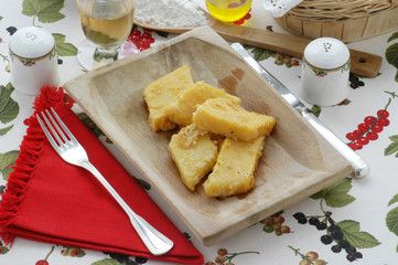 Polenta fritta al parmigiano