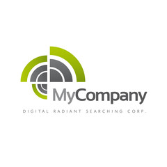 logo d'entreprise, recherche, ondes, radio