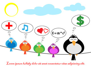 Abstract birsd dreams