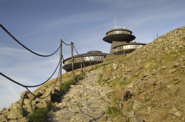 top of Snezka - the hignest peak in Krkonose mountains