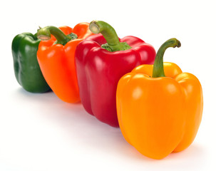 Multi-coloured paprika