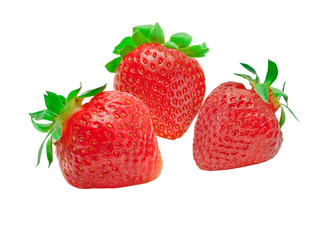 strawberry isolated on white background