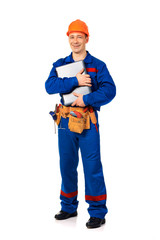 In full height with laptop