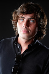 Closeup portrait of a man