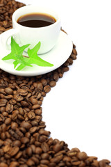 coffee beans and coffee