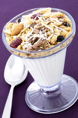 healthy and delicious parfait