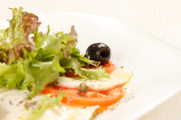 mozzarella and tomato