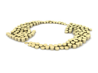 two arrows in circle