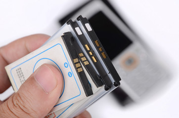 battery and cellphone