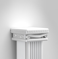 Antique podium for exhibit