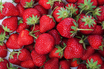 Fresh strawberry isolated on white.
